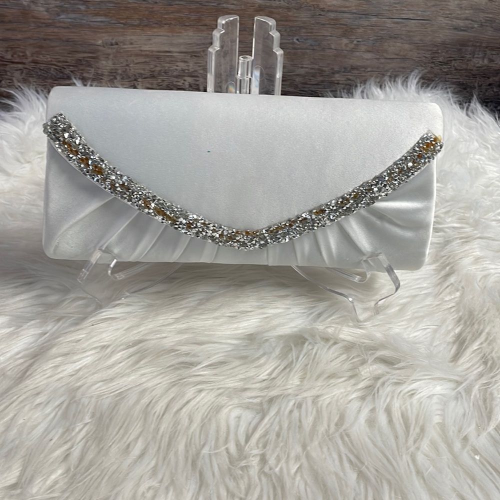 Vintage White Evening Clutch Bag